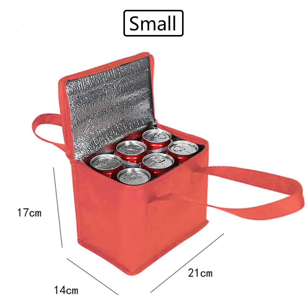 Portable Lunch Cooler Bag - Insulated Picnic Thermal Bag