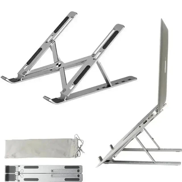 Foldable Aluminum Laptop Stand for MacBook & PC