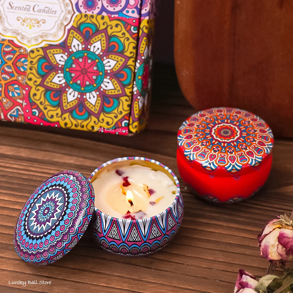 4Pcs Islamic Arabian Scented Candle Set - Romantic Gift