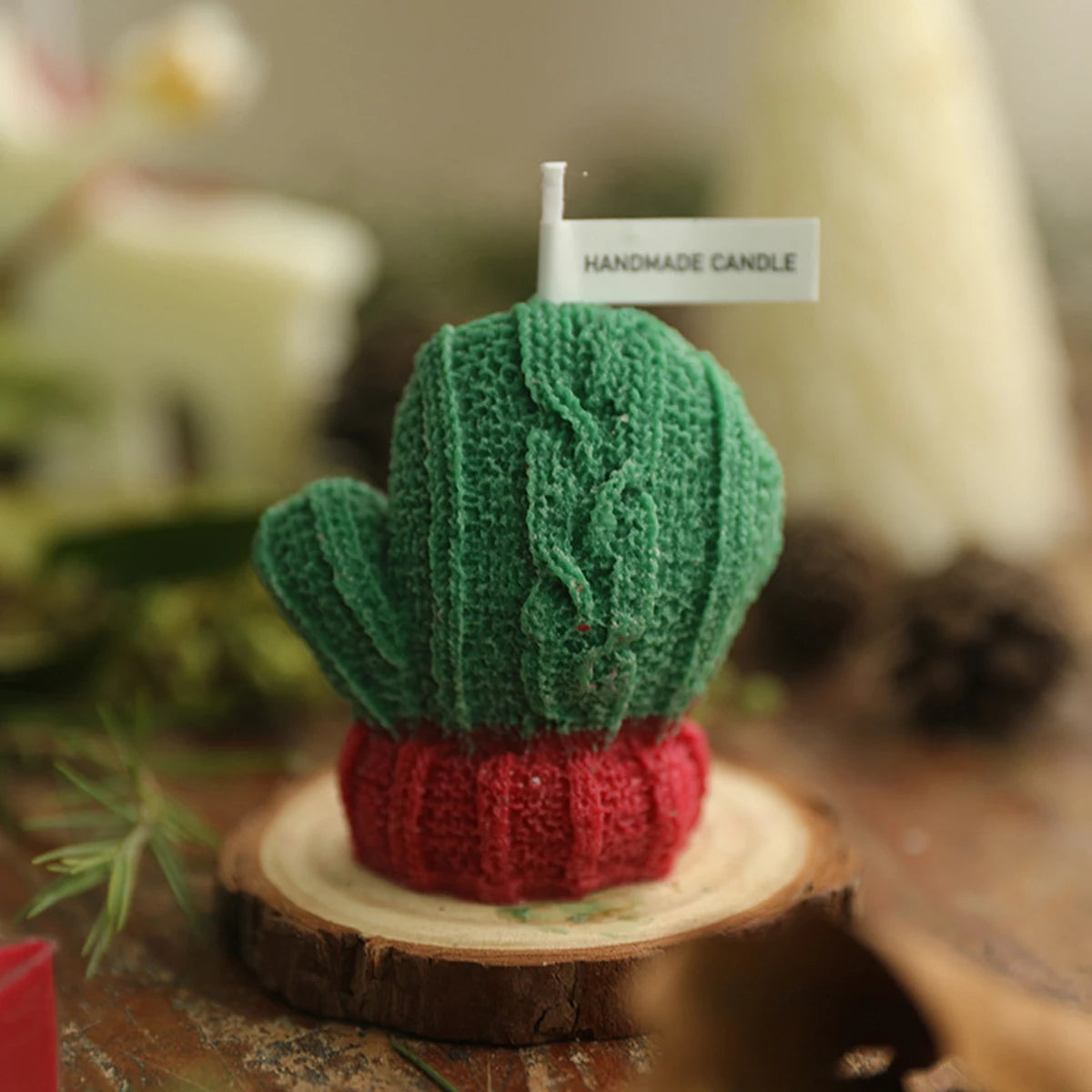 Christmas Glove Pattern Soy Wax Scented Candle - Rose Scent