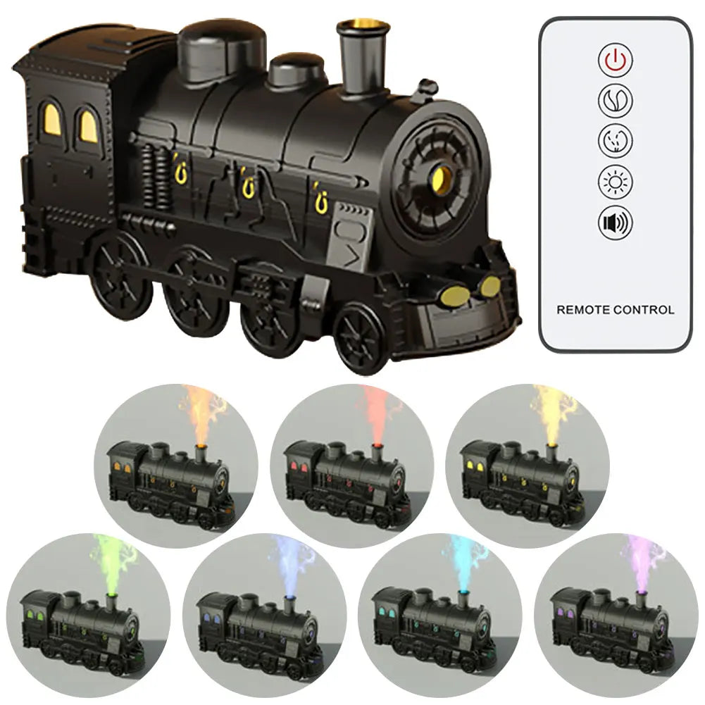 Mini Train Shape Aromatherapy Diffuser with LED Lamp