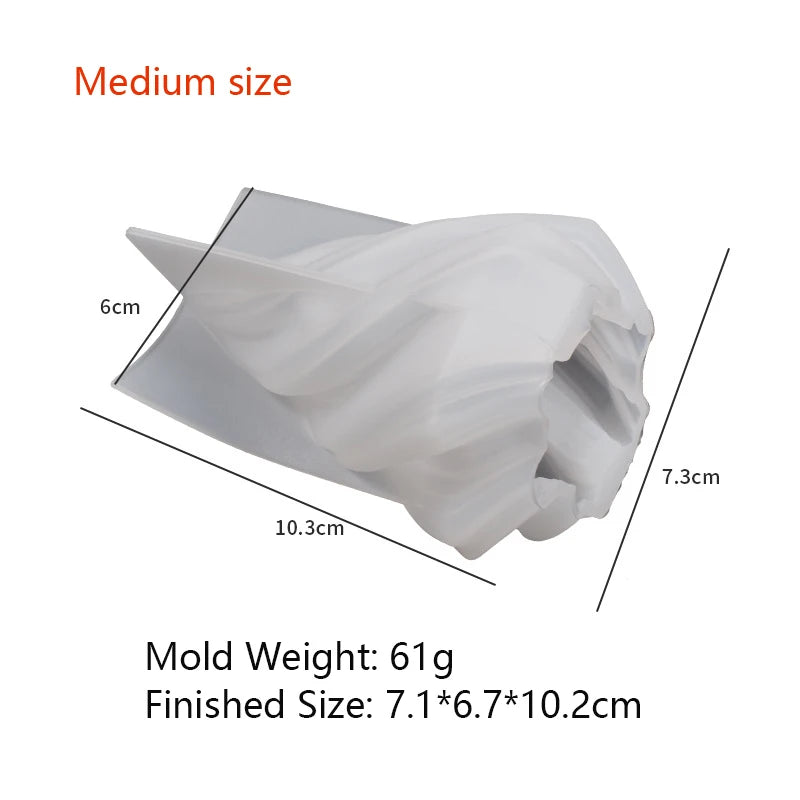 Roman Pillar Swirl Candle Mold - DIY Silicone Mold for Candles & Crafts