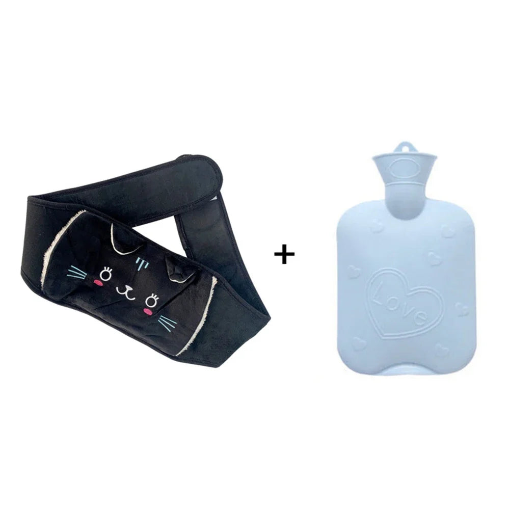 Hot Water Bottle Bag | Plush Waist Cover for Pain Relief