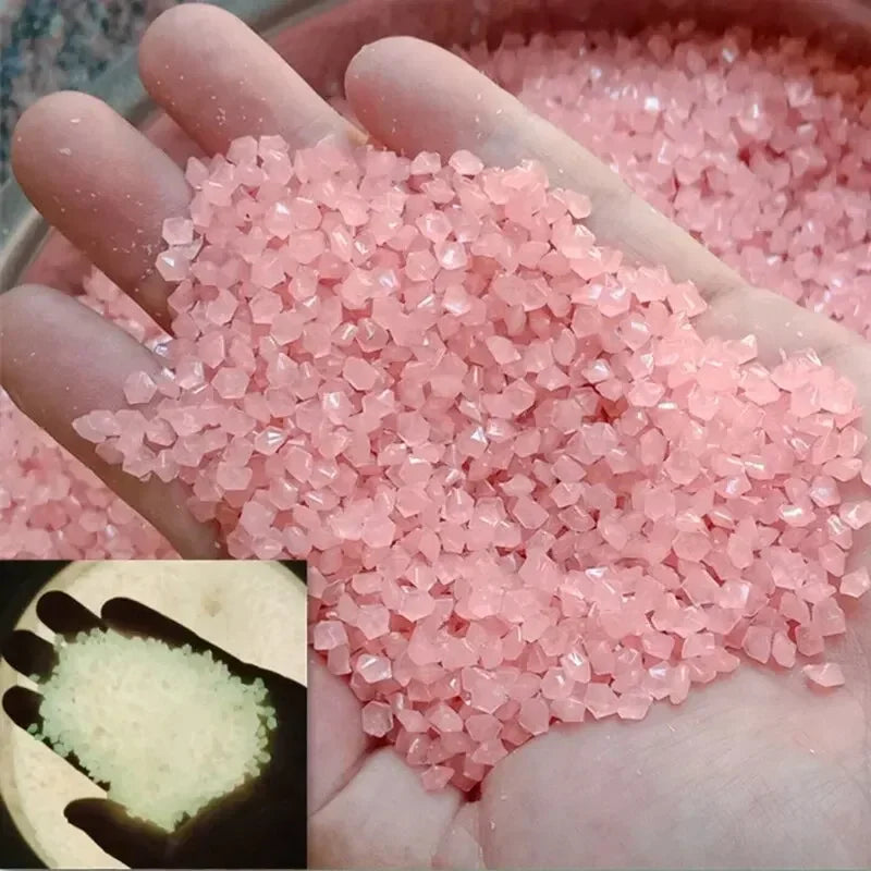 Luminous Sand Glow in Dark Pebbles Stone Garden Yard Outdoor Path Lawn Decorations