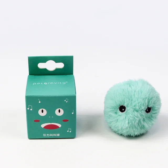 Interactive Cat Ball with Catnip & Squeak – Fun Training Toy for Kittens