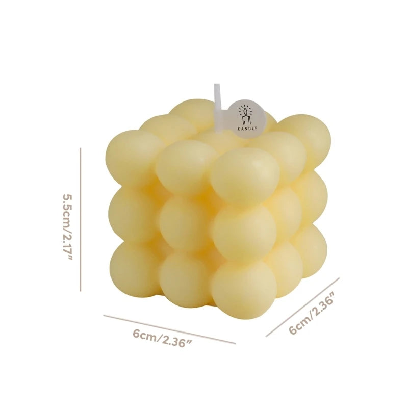 Big Cube Bubble Scented Candle - Soy Wax Aroma Candle