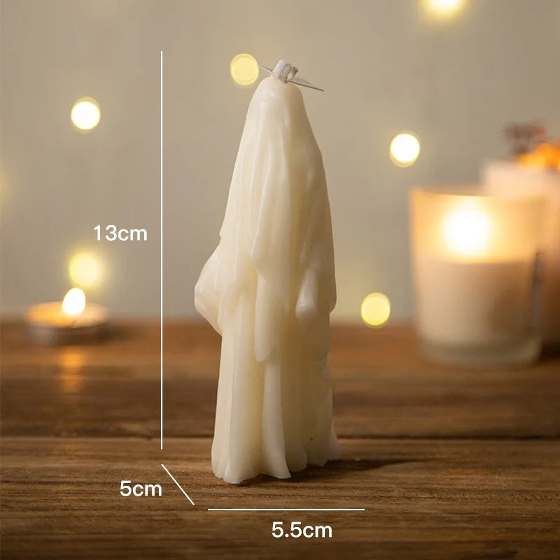 Halloween Woman Scented Candle - Creative Holiday Decor