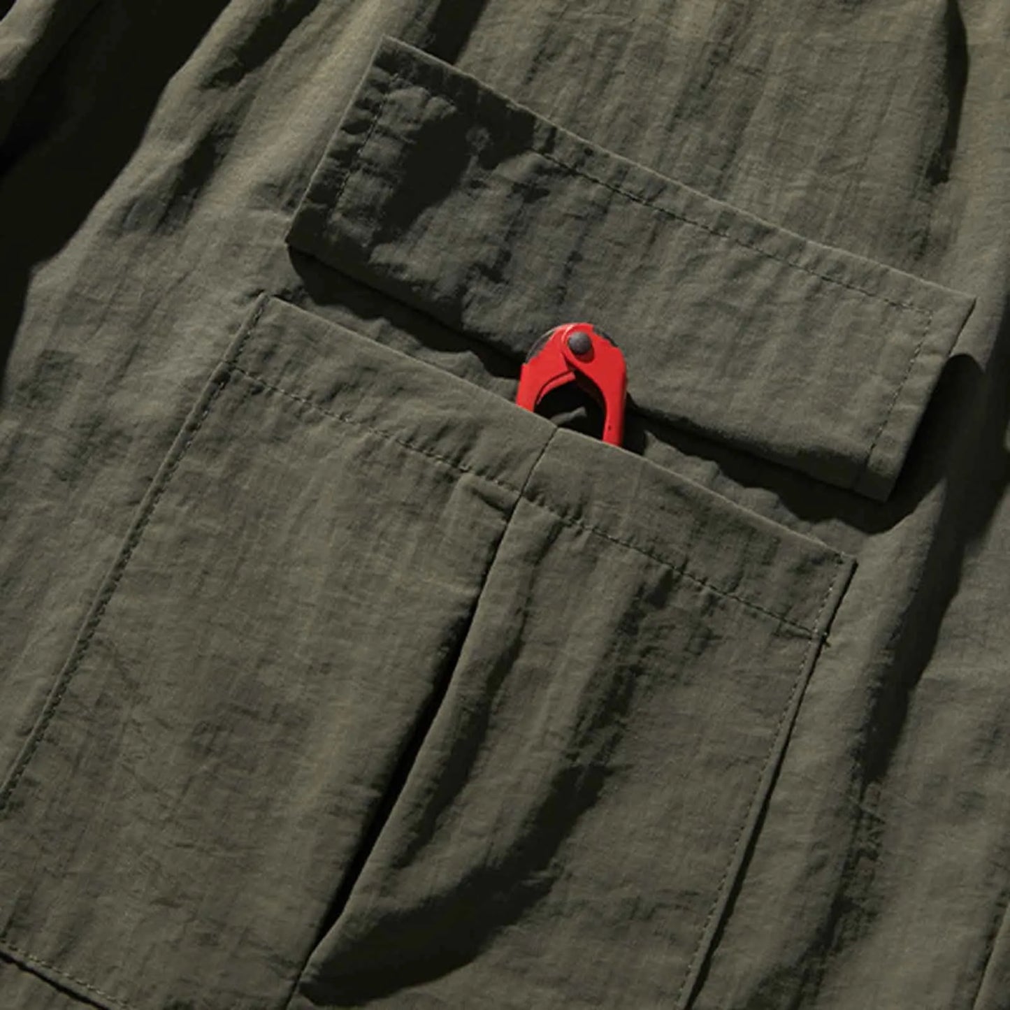 Men's Spring Pocket Overalls - Japanese Trousers Trendy Splicing Design