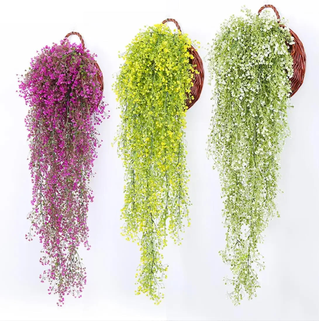 Artificial Hanging Flowers & Vines - Wisteria Vine Decor