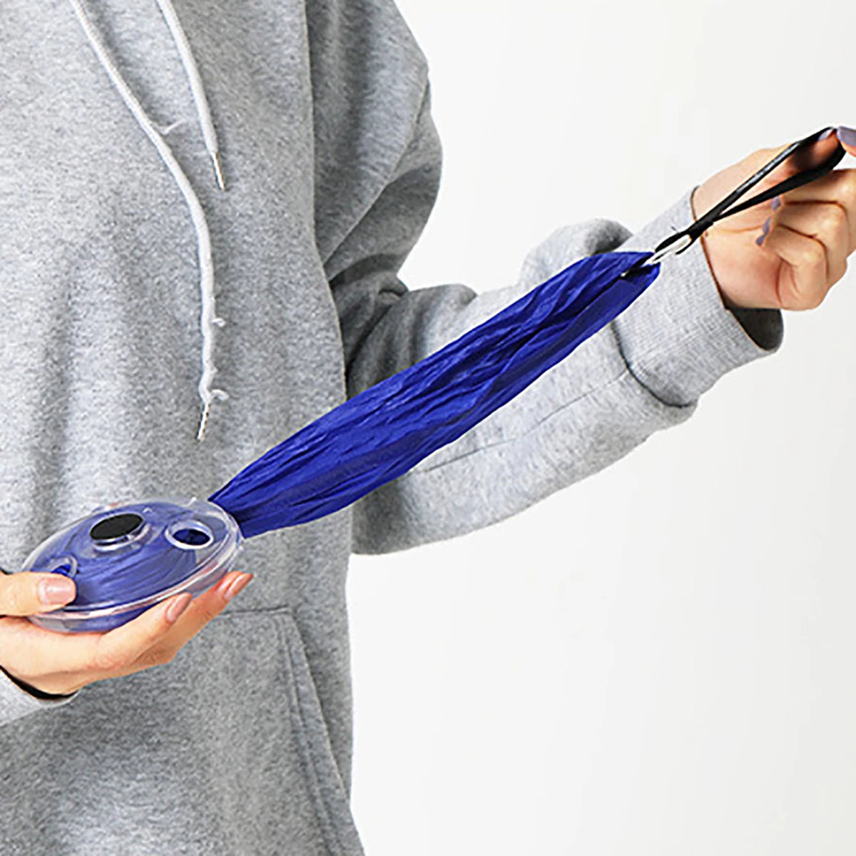 Folding Shopping Bag | Rotating Disc Storage for Groceries