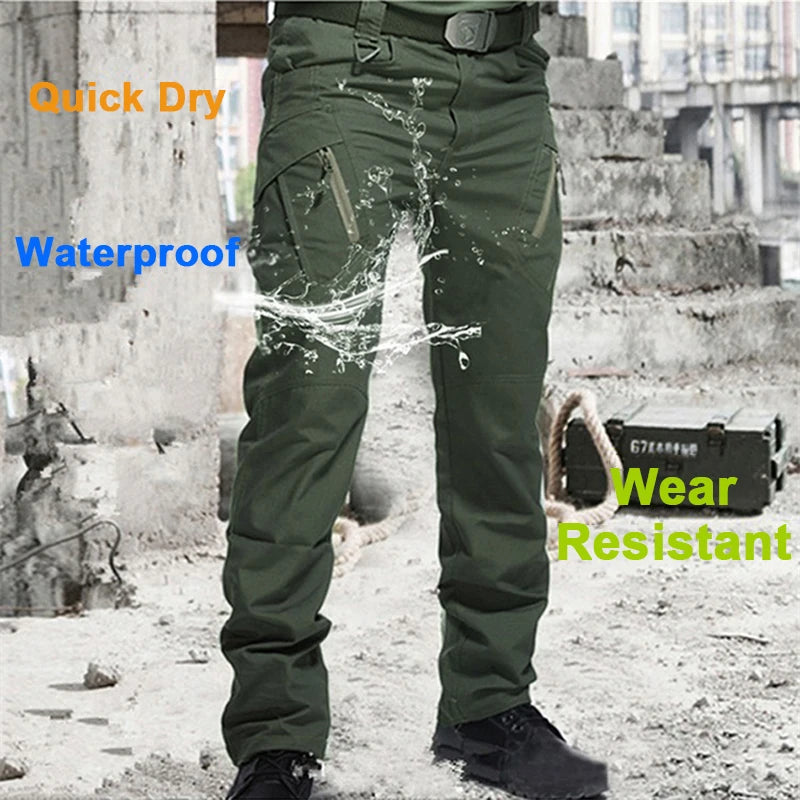 Men's Summer Tactical Cargo Pants - Quick Dry Outdoor Trousers