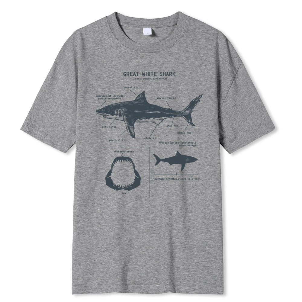 Great White Shark Anatomy T-Shirt