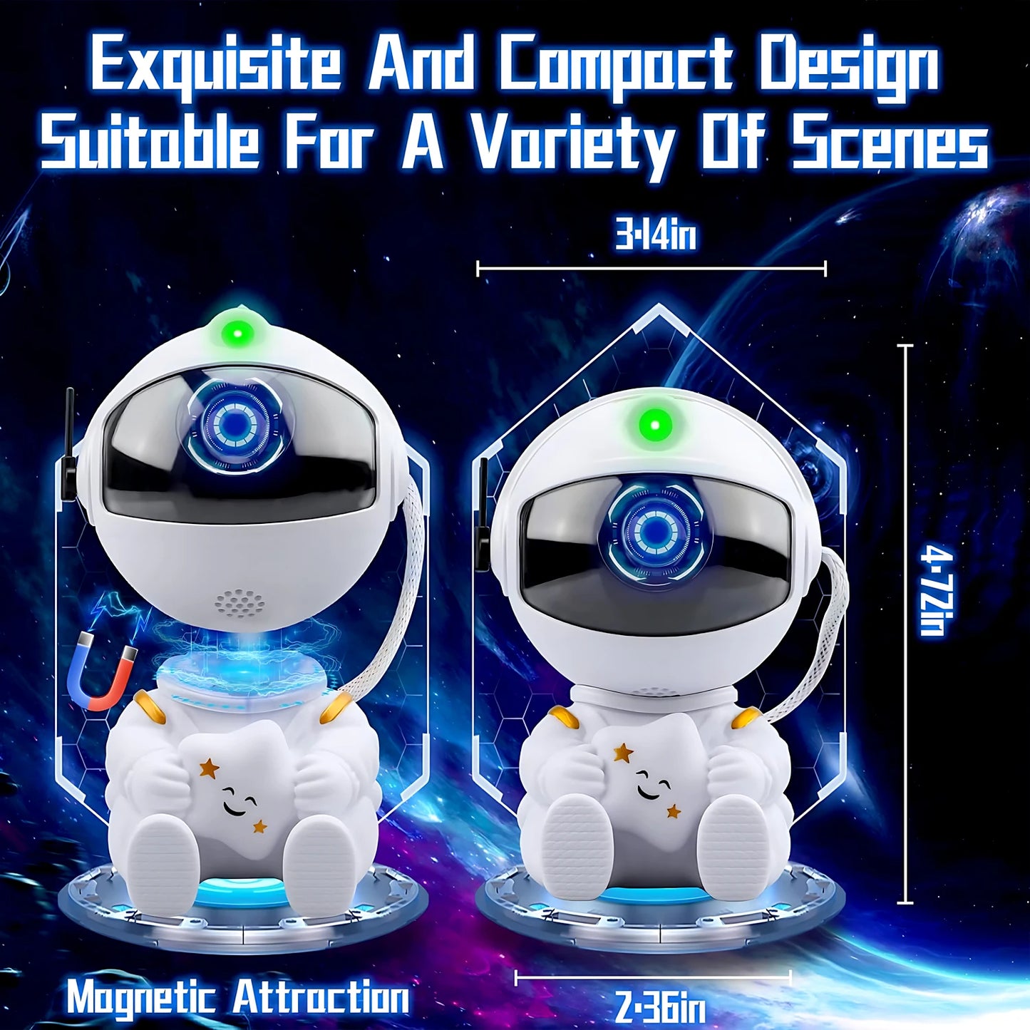Galaxy Projector with Remote Control | Star Night Light for Kids
