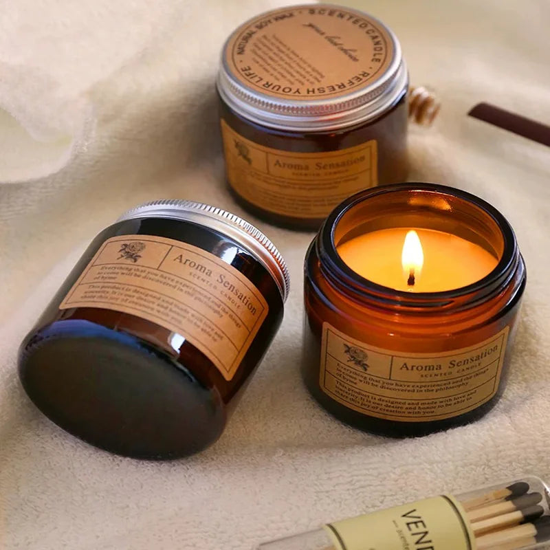 Scented Soy Candles - Smokeless Aromatic Luxury Decor