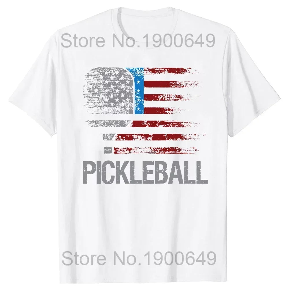Real Men Stay Out of the Kitchen Pickleball T-Shirt - Funny Vintage Player Tee