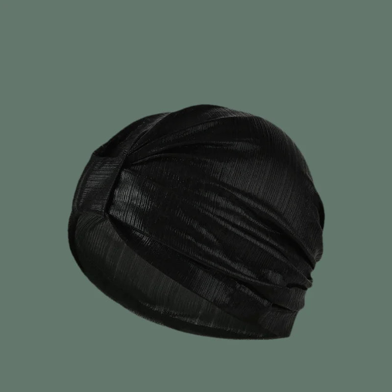 Stretchy Satin Turban | Hijab Cap & Head Wrap for Women