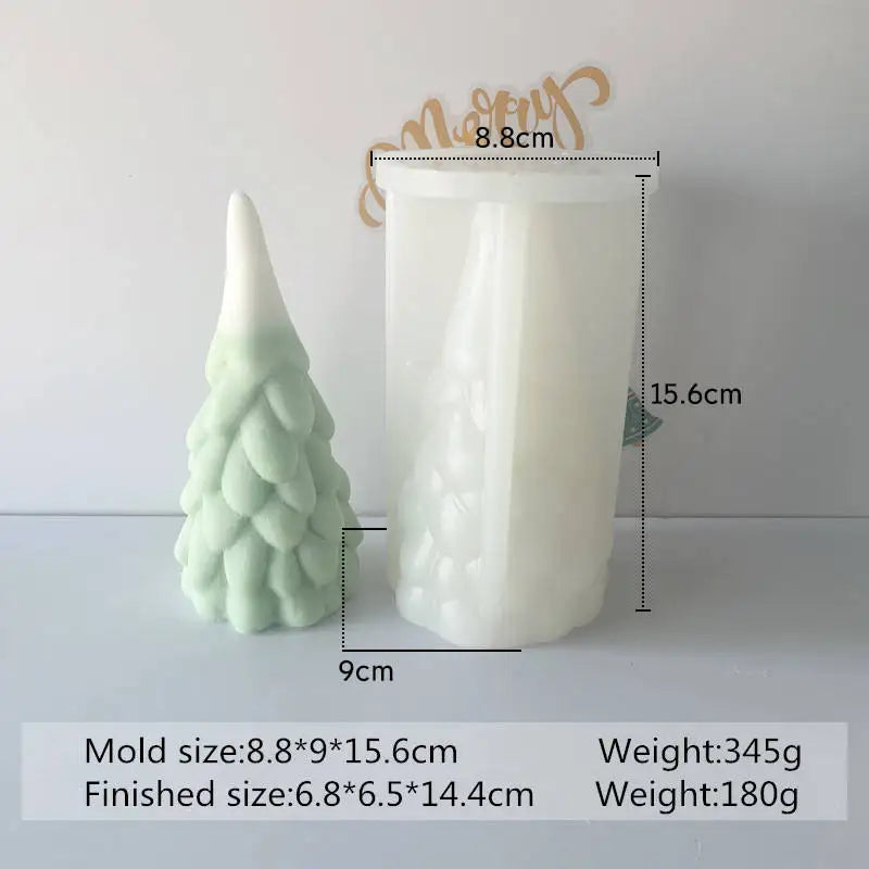 Christmas Tree Scented Candle Mold - DIY Soap & Plaster Ornament