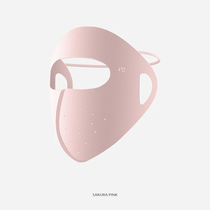 Summer New UPF 50+ Face Mask - 3D Seamless Ice Silk Full Face Cover