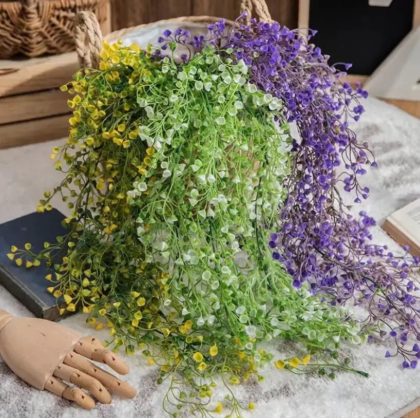 Artificial Hanging Flowers & Vines - Wisteria Vine Decor