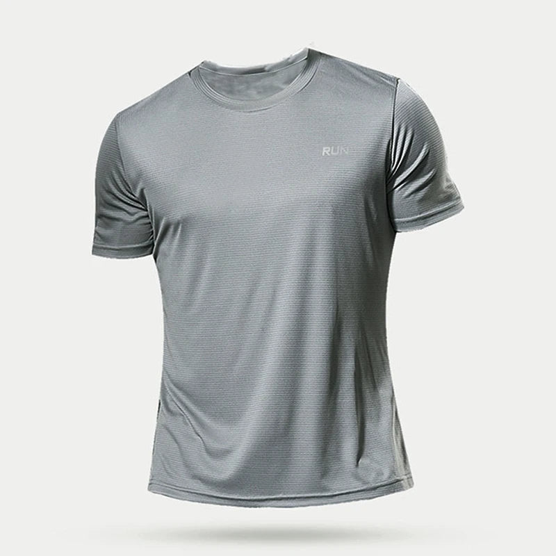 Men's Quick Dry Gym T-Shirt - Summer Fitness Running Top