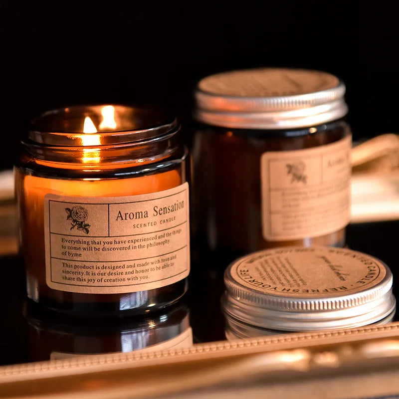 Scented Soy Candles - Smokeless Aromatic Luxury Decor