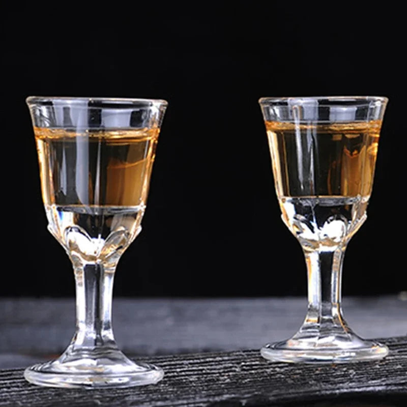 6pcs 10ml Mini Shot Glass Set – Clear Spirits Tasting Cups