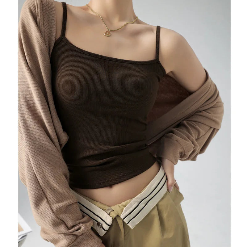 Hot New Solid Color Sexy Tank Tops - Summer Casual Sleeveless Crop Tops