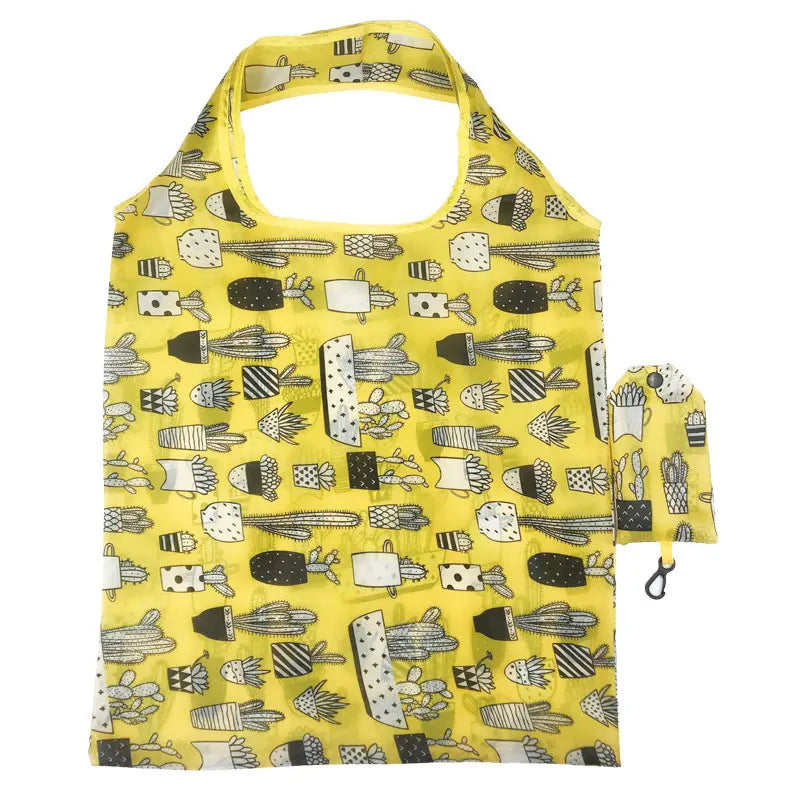 Reusable Shopping Bag - Nylon Foldable Grocery Tote Bag