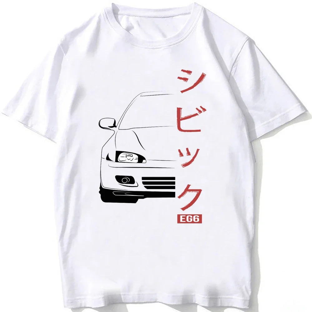 Civic Type R EG Anime T-Shirt for Summer - JDM Style