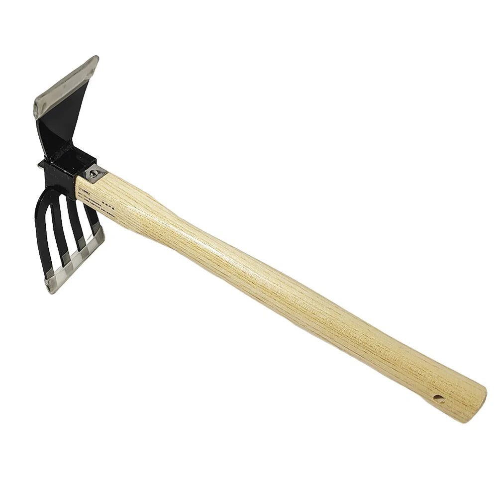 Dual-Purpose Hand Hoe and Rake