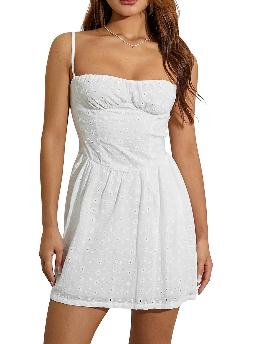 Sleeveless Off-Shoulder Fairycore A-Line Dress for Women