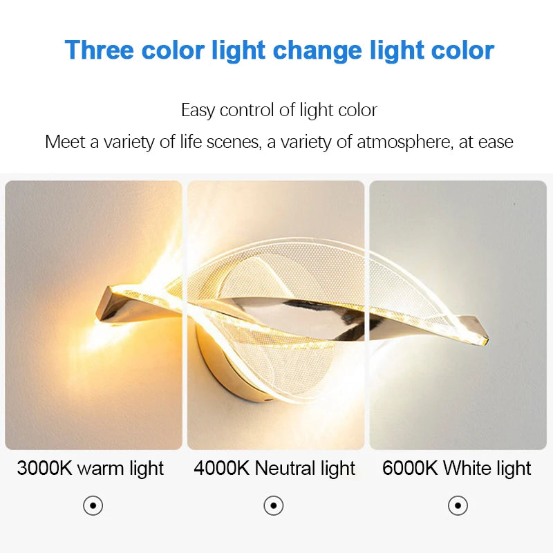Nordic Acrylic LED Wall Lamp