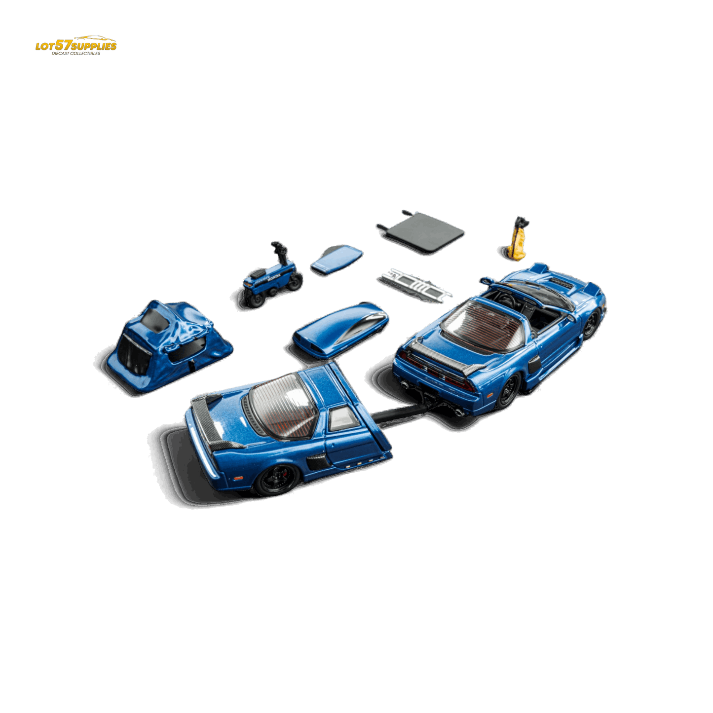 Findclassically NSX TRA - Transparent Blue FULL Set 1:64