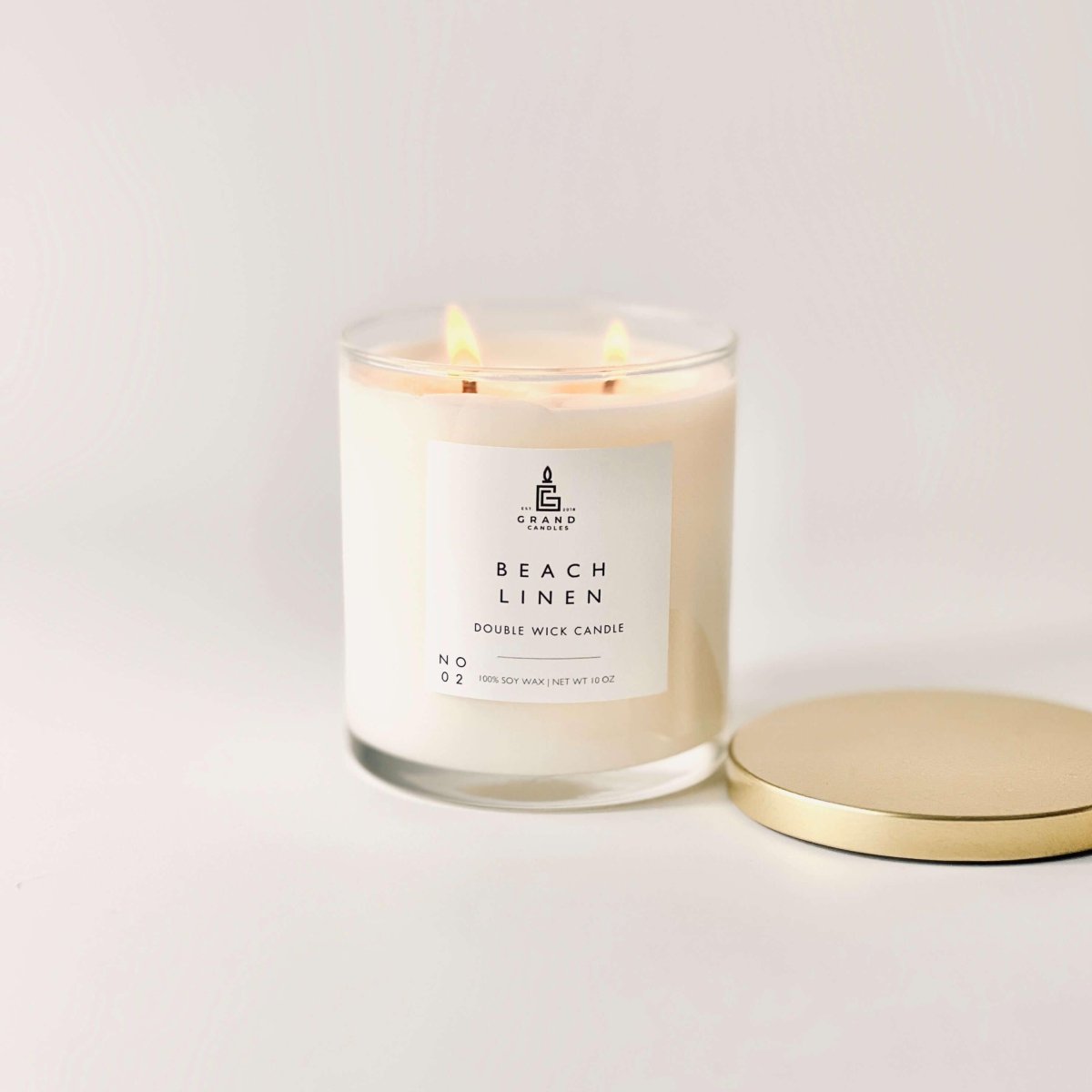 Beach Linen Soy Candle – Fresh, Clean & Coastal