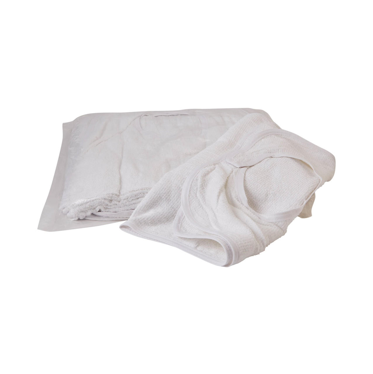 Reusable Terry Cloth Bib with Hook & Loop Closure – 18" x 34" Adult Bib