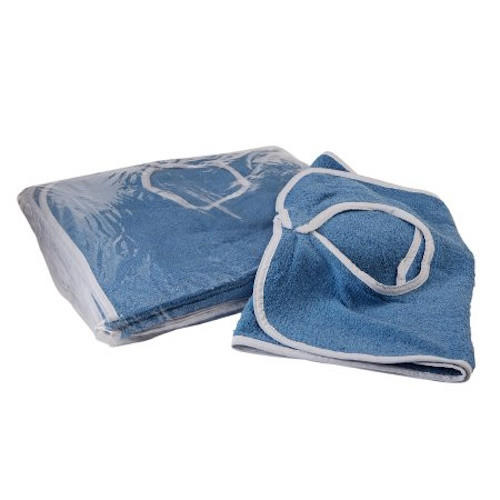 Reusable Terry Cloth Bib with Hook & Loop Closure – 18" x 34" Adult Bib