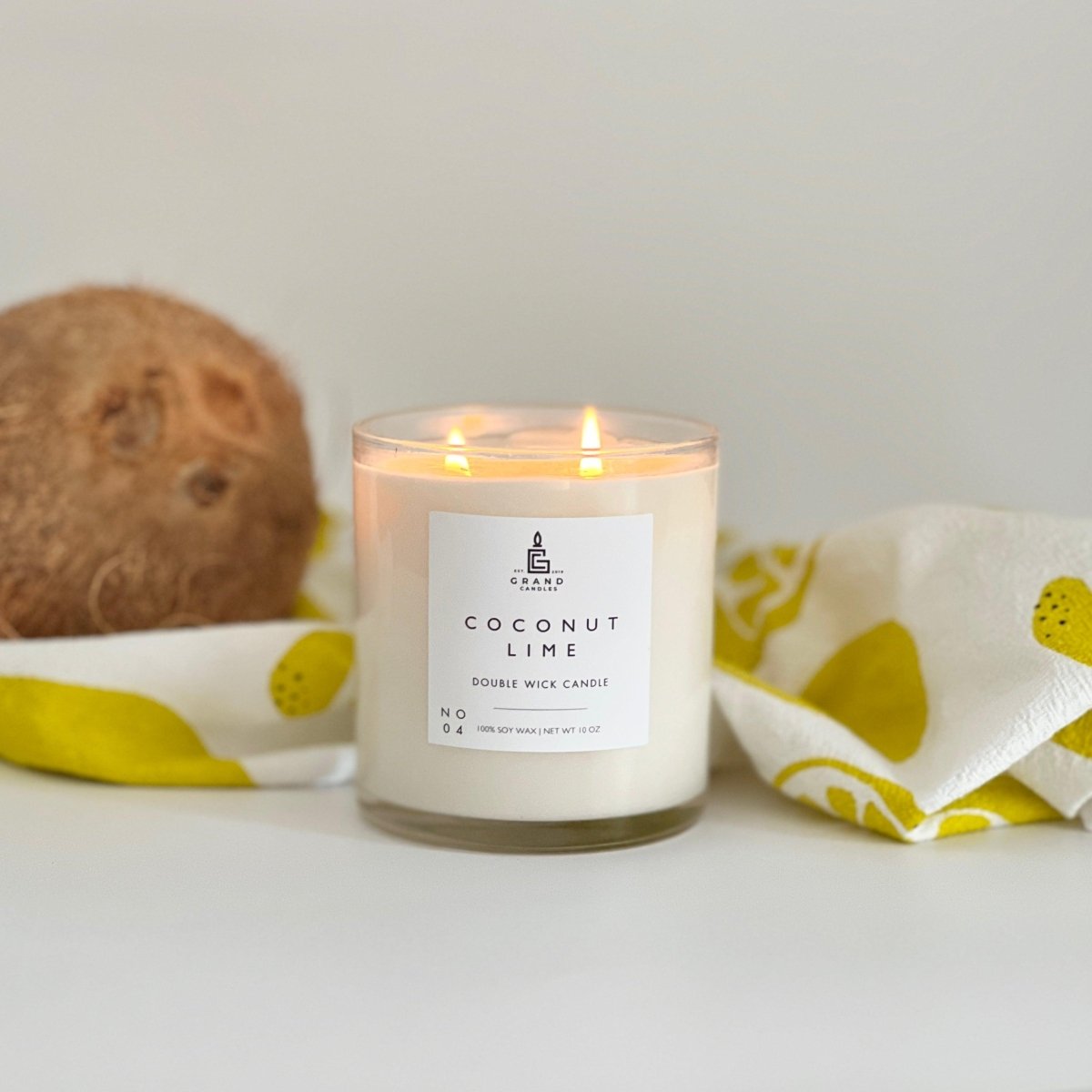 Coconut Lime Soy Candle – Tropical, Creamy & Refreshing