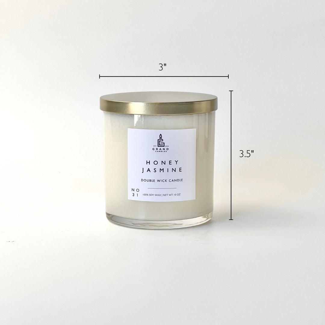 Honey Jasmine Soy Candle – Floral, Fresh & Graceful Aroma