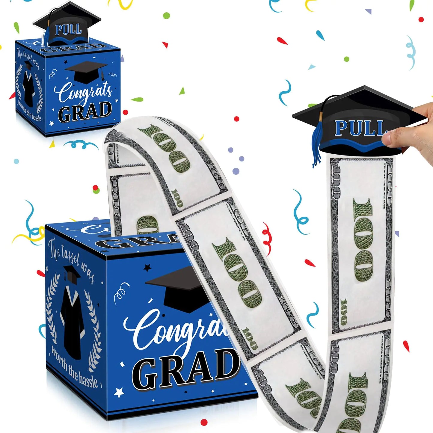 Hollowfly Graduation Money Box – Pull-Out Cash Gift Holder