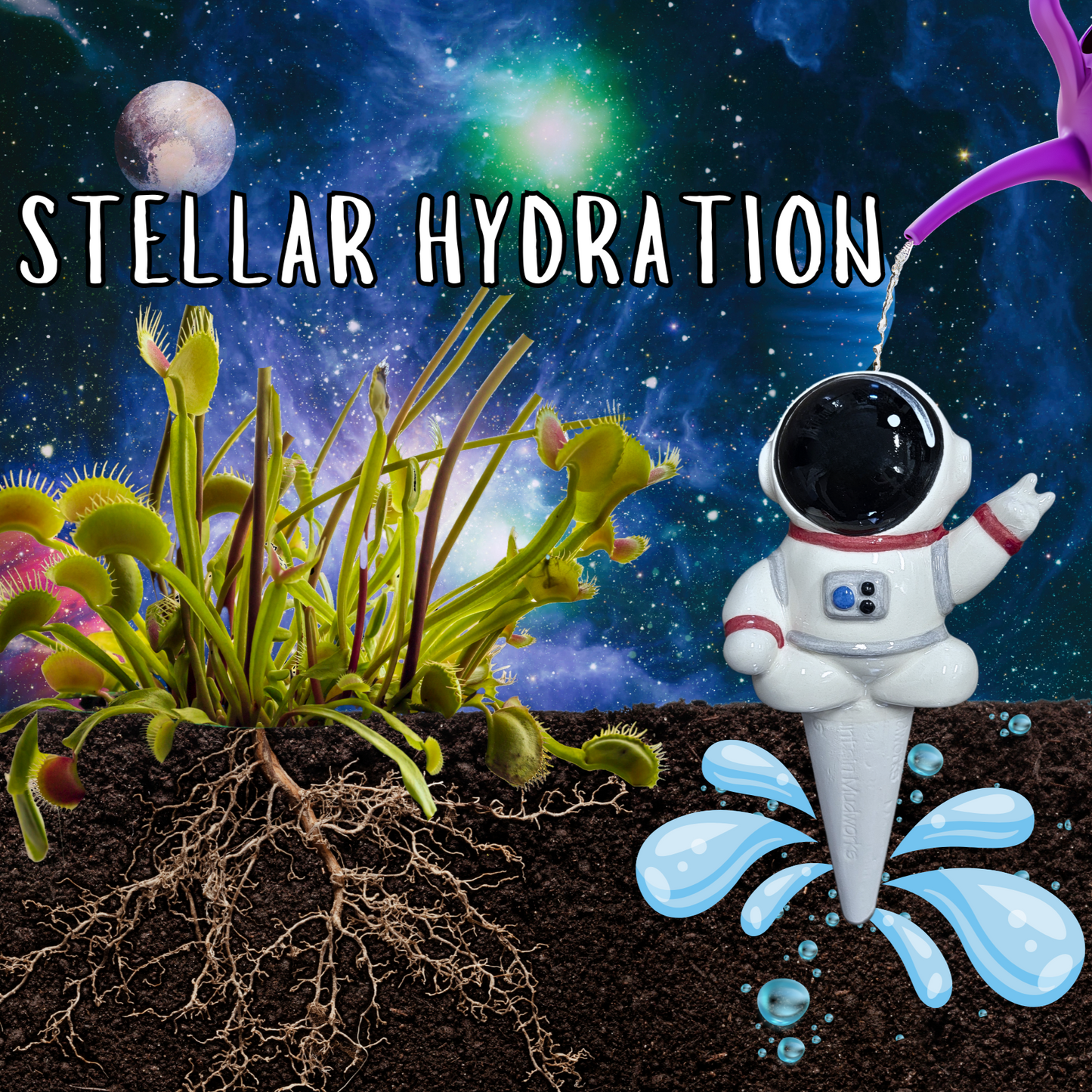 Ceramic Self-Watering Plant Spike - Astronaut Watering Spike