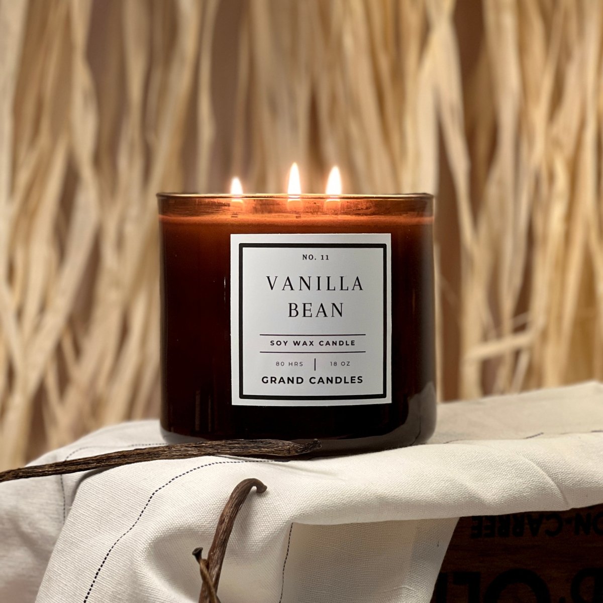 Vanilla Bean Soy Candle – Warm, Sweet & Comforting