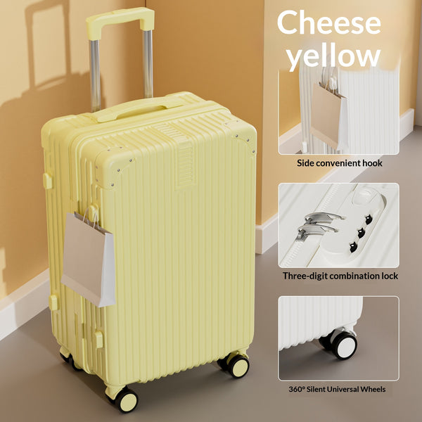 Women S Lightweight Silent Swivel Wheels Password Lock Travel Bag
