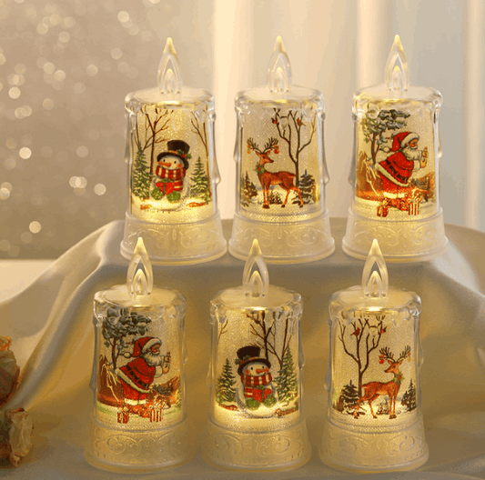 Flameless Christmas Character Candle