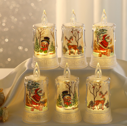 Flameless Christmas Character Candle