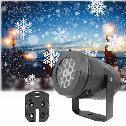 Dynamic Rotating Snowflake Projector for Outdoor Xmas Decor