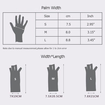 Copper Fiber Half Finger Pressure Gloves for Joint Relief