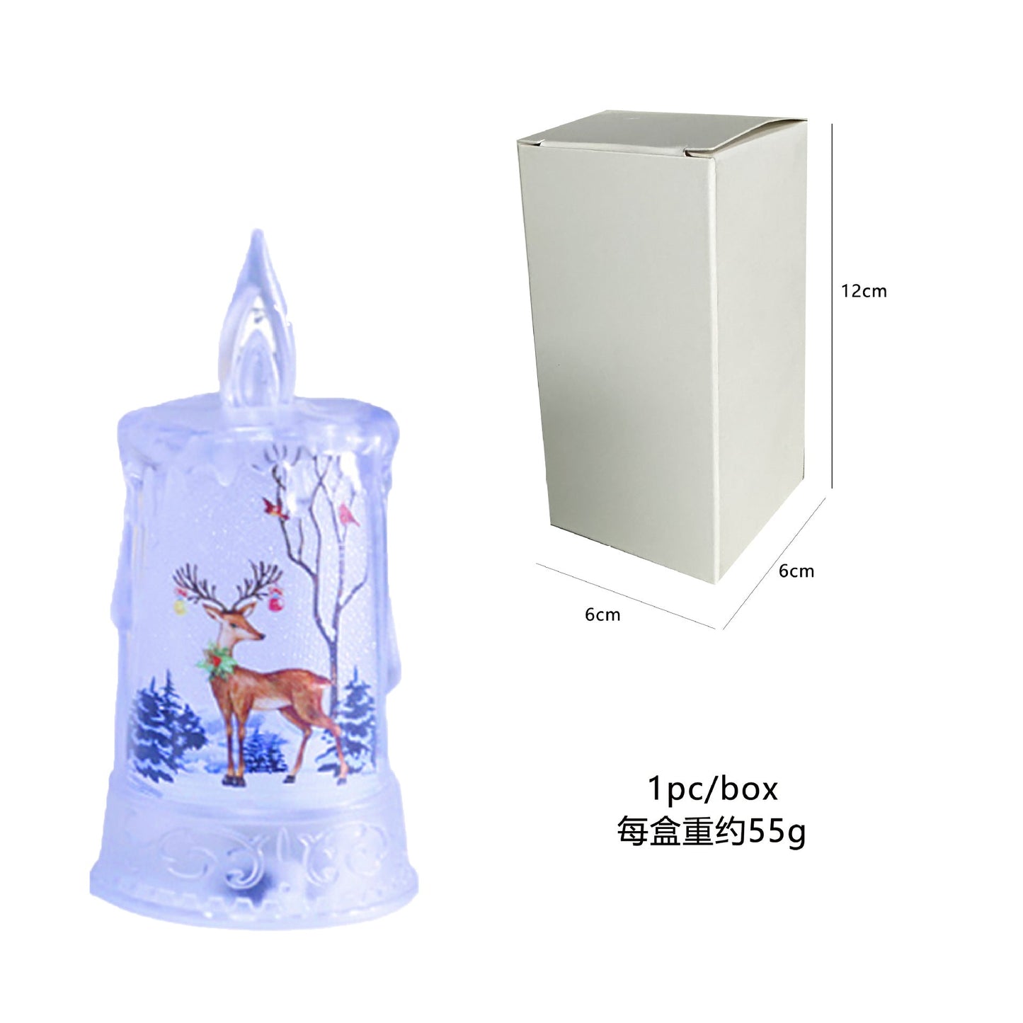 Flameless Christmas Character Candle