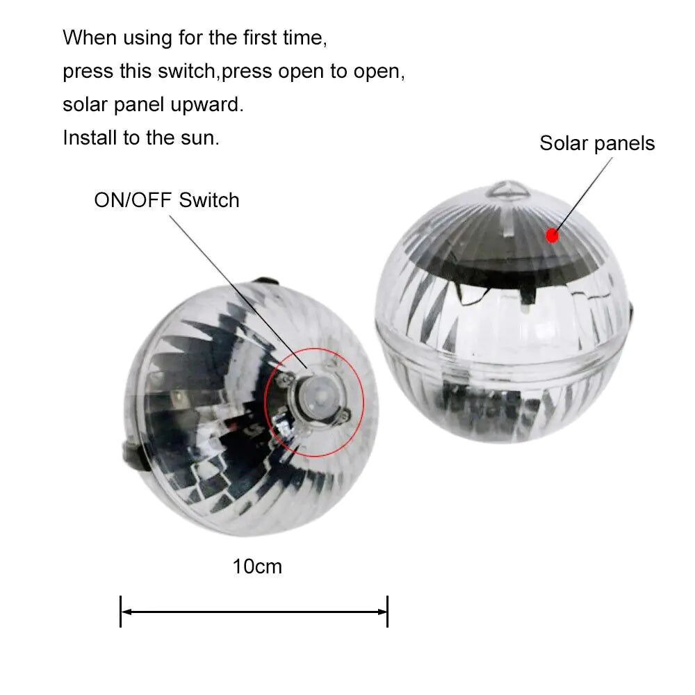 Solar LED Floating Light | RGB Pool & Garden Decor