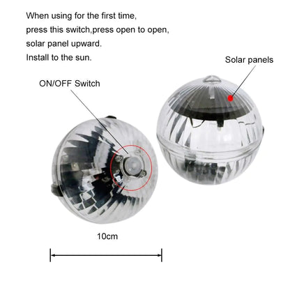 Solar LED Floating Light | RGB Pool & Garden Decor