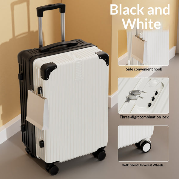 Women S Lightweight Silent Swivel Wheels Password Lock Travel Bag